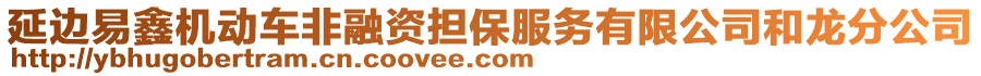 延邊易鑫機(jī)動車非融資擔(dān)保服務(wù)有限公司和龍分公司