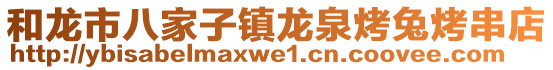 和龍市八家子鎮(zhèn)龍泉烤兔烤串店