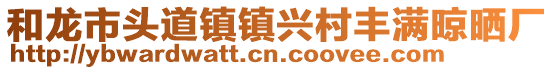 和龙市头道镇镇兴村丰满晾晒厂