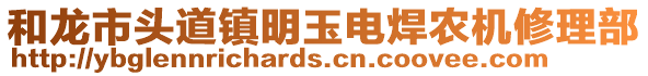 和龍市頭道鎮(zhèn)明玉電焊農(nóng)機修理部