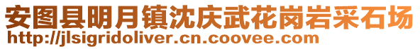 安圖縣明月鎮(zhèn)沈慶武花崗巖采石場