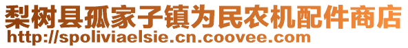 梨樹縣孤家子鎮(zhèn)為民農(nóng)機(jī)配件商店