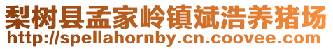 梨樹(shù)縣孟家?guī)X鎮(zhèn)斌浩養(yǎng)豬場(chǎng)