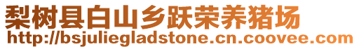 梨樹縣白山鄉(xiāng)躍榮養(yǎng)豬場