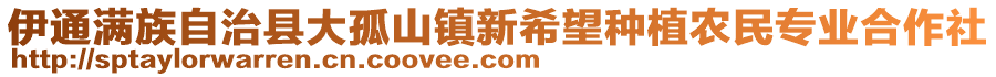 伊通滿(mǎn)族自治縣大孤山鎮(zhèn)新希望種植農(nóng)民專(zhuān)業(yè)合作社