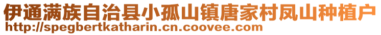 伊通滿族自治縣小孤山鎮(zhèn)唐家村鳳山種植戶