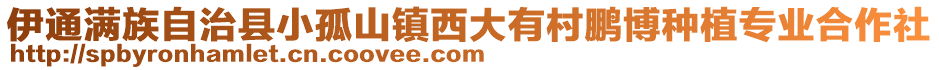 伊通满族自治县小孤山镇西大有村鹏博种植专业合作社