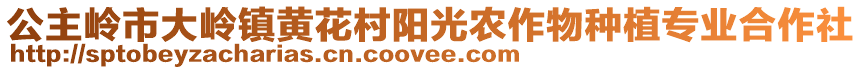 公主嶺市大嶺鎮(zhèn)黃花村陽(yáng)光農(nóng)作物種植專業(yè)合作社