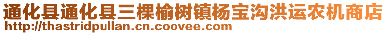 通化縣通化縣三棵榆樹鎮(zhèn)楊寶溝洪運(yùn)農(nóng)機(jī)商店