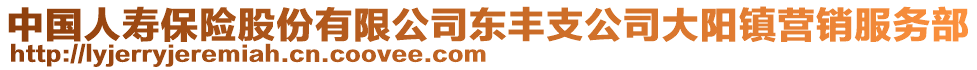 中國人壽保險股份有限公司東豐支公司大陽鎮(zhèn)營銷服務(wù)部