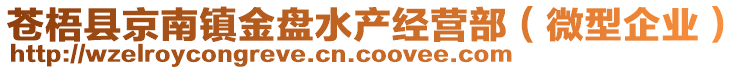 蒼梧縣京南鎮(zhèn)金盤水產(chǎn)經(jīng)營(yíng)部（微型企業(yè)）