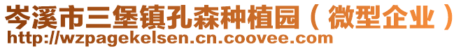 岑溪市三堡鎮(zhèn)孔森種植園（微型企業(yè)）