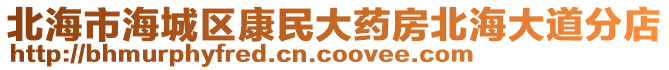 北海市海城區(qū)康民大藥房北海大道分店