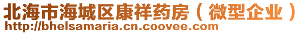 北海市海城區(qū)康祥藥房（微型企業(yè)）