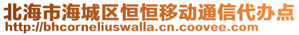 北海市海城區(qū)恒恒移動通信代辦點