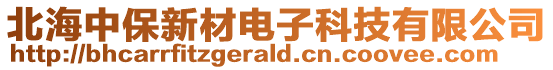 北海中保新材電子科技有限公司