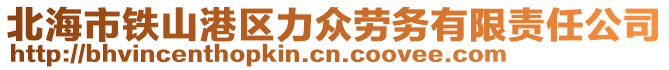 北海市鐵山港區(qū)力眾勞務(wù)有限責(zé)任公司