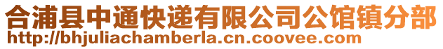 合浦縣中通快遞有限公司公館鎮(zhèn)分部