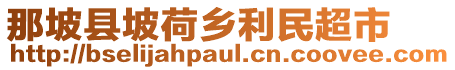 那坡縣坡荷鄉(xiāng)利民超市