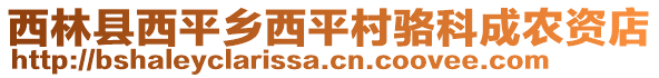 西林縣西平鄉(xiāng)西平村駱科成農(nóng)資店