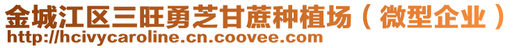 金城江區(qū)三旺勇芝甘蔗種植場（微型企業(yè)）