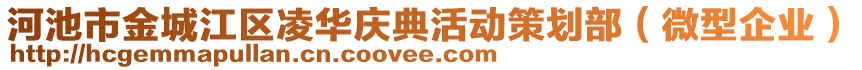 河池市金城江區(qū)凌華慶典活動(dòng)策劃部（微型企業(yè)）