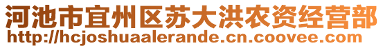 河池市宜州區(qū)蘇大洪農(nóng)資經(jīng)營部