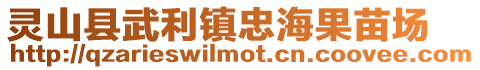 靈山縣武利鎮忠海果苗場
