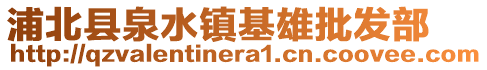 浦北县泉水镇基雄批发部