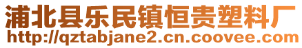 浦北县乐民镇恒贵塑料厂