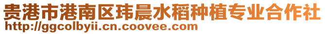 貴港市港南區(qū)瑋晨水稻種植專業(yè)合作社