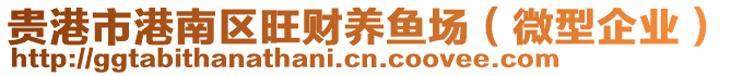 貴港市港南區(qū)旺財(cái)養(yǎng)魚(yú)場(chǎng)（微型企業(yè)）