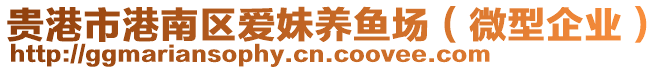 貴港市港南區(qū)愛妹養(yǎng)魚場（微型企業(yè)）