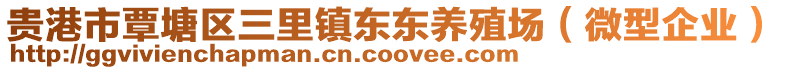 貴港市覃塘區(qū)三里鎮(zhèn)東東養(yǎng)殖場（微型企業(yè)）