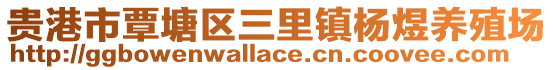 貴港市覃塘區(qū)三里鎮(zhèn)楊煜養(yǎng)殖場