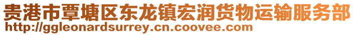 贵港市覃塘区东龙镇宏润货物运输服务部