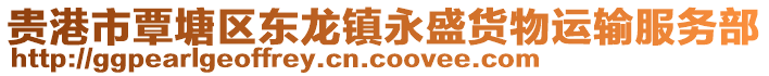 貴港市覃塘區(qū)東龍鎮(zhèn)永盛貨物運(yùn)輸服務(wù)部