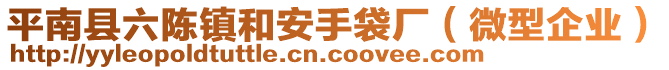 平南縣六陳鎮(zhèn)和安手袋廠（微型企業(yè)）