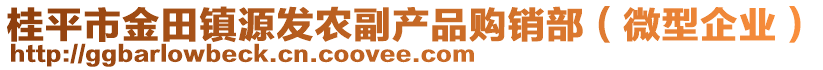 桂平市金田鎮(zhèn)源發(fā)農(nóng)副產(chǎn)品購銷部(微型企業(yè))
