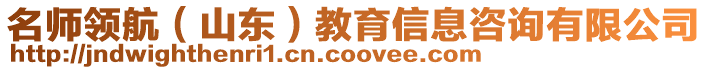 名師領(lǐng)航（山東）教育信息咨詢有限公司