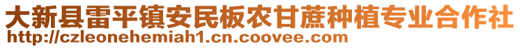 大新县雷平镇安民板农甘蔗种植专业合作社