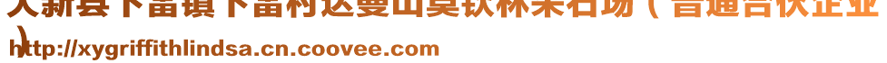 大新縣下雷鎮(zhèn)下雷村達曼山莫欽林采石場（普通合伙企業(yè)
）