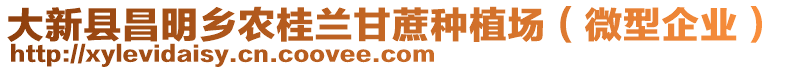 大新縣昌明鄉(xiāng)農(nóng)桂蘭甘蔗種植場（微型企業(yè)）