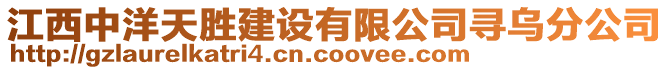 江西中洋天勝建設(shè)有限公司尋烏分公司