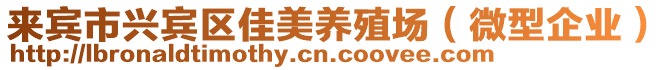 來賓市興賓區(qū)佳美養(yǎng)殖場（微型企業(yè)）