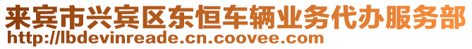 來賓市興賓區東恒車輛業務代辦服務部