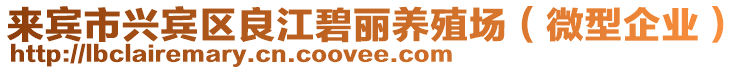 來賓市興賓區(qū)良江碧麗養(yǎng)殖場(微型企業(yè))