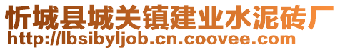 忻城縣城關(guān)鎮(zhèn)建業(yè)水泥磚廠