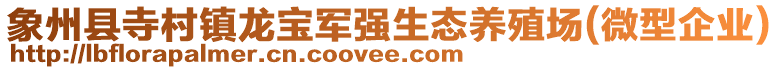 象州縣寺村鎮(zhèn)龍寶軍強(qiáng)生態(tài)養(yǎng)殖場(微型企業(yè))