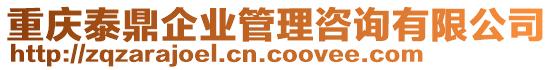 重慶泰鼎企業(yè)管理咨詢有限公司